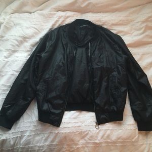 black brandy Melville bomber jacket